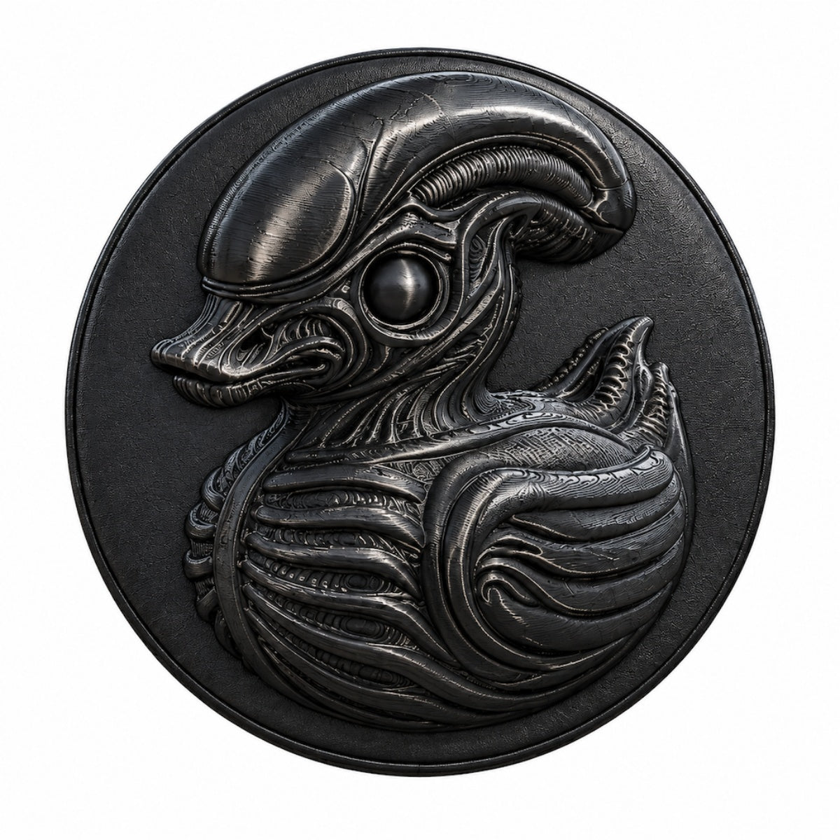 3D Biomechanical Alien Duck Spare Tire Cover – Jeep, Bronco, RV, Camper & More