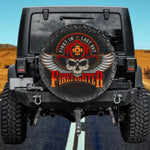 First In Last Out Firefighter Spare Tire Cover