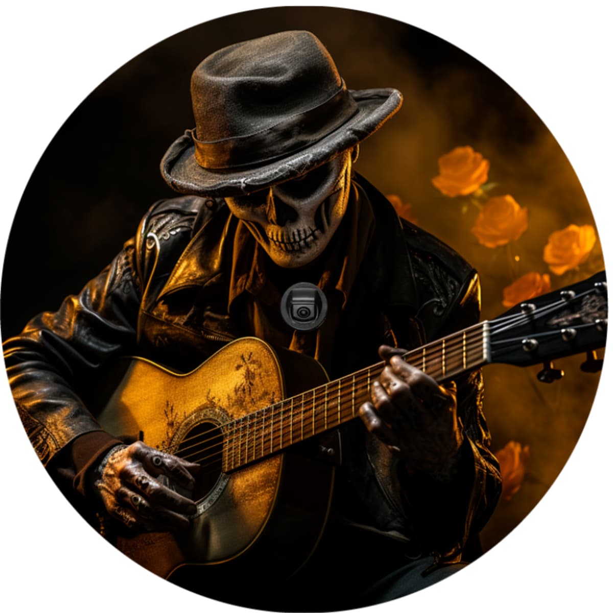 Grim Bluesman Spare Tire Cover