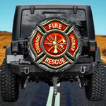 Firefighter Maltese Cross Courage Honor Spare Tire Cover
