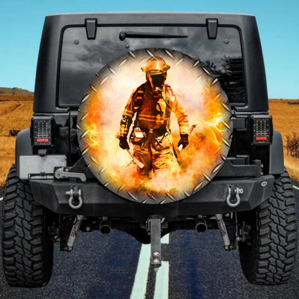 The Inferno Soul Badge Spare Tire Cover