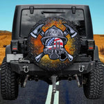 Firefighter 343 Never Forget Twin Towers Spare Tire Cover