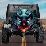 Cool Dark Mythology Demon Face Spare Tire Cover