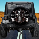 3D Fire Hydrant & Crossed Axes Shield Spare Tire Cover