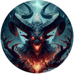 Cool Dark Mythology Demon Face Spare Tire Cover