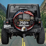 American Eagle Spare Tire Cover - 250th Anniversary 1776-2026 Art