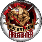 Volunteer Firefighter Bulldog Spare Tire Cover