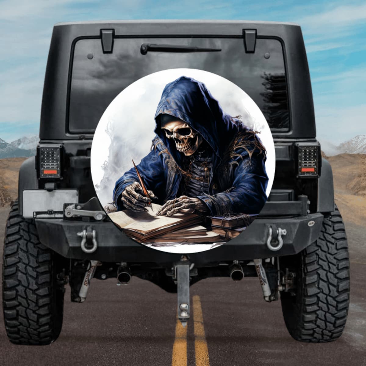 Grim Scribe Spare Tire Cover