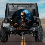 Suit Skull Smoker Spare Tire Cover