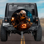Jack Skull Pumpkin Spare Tire Cover