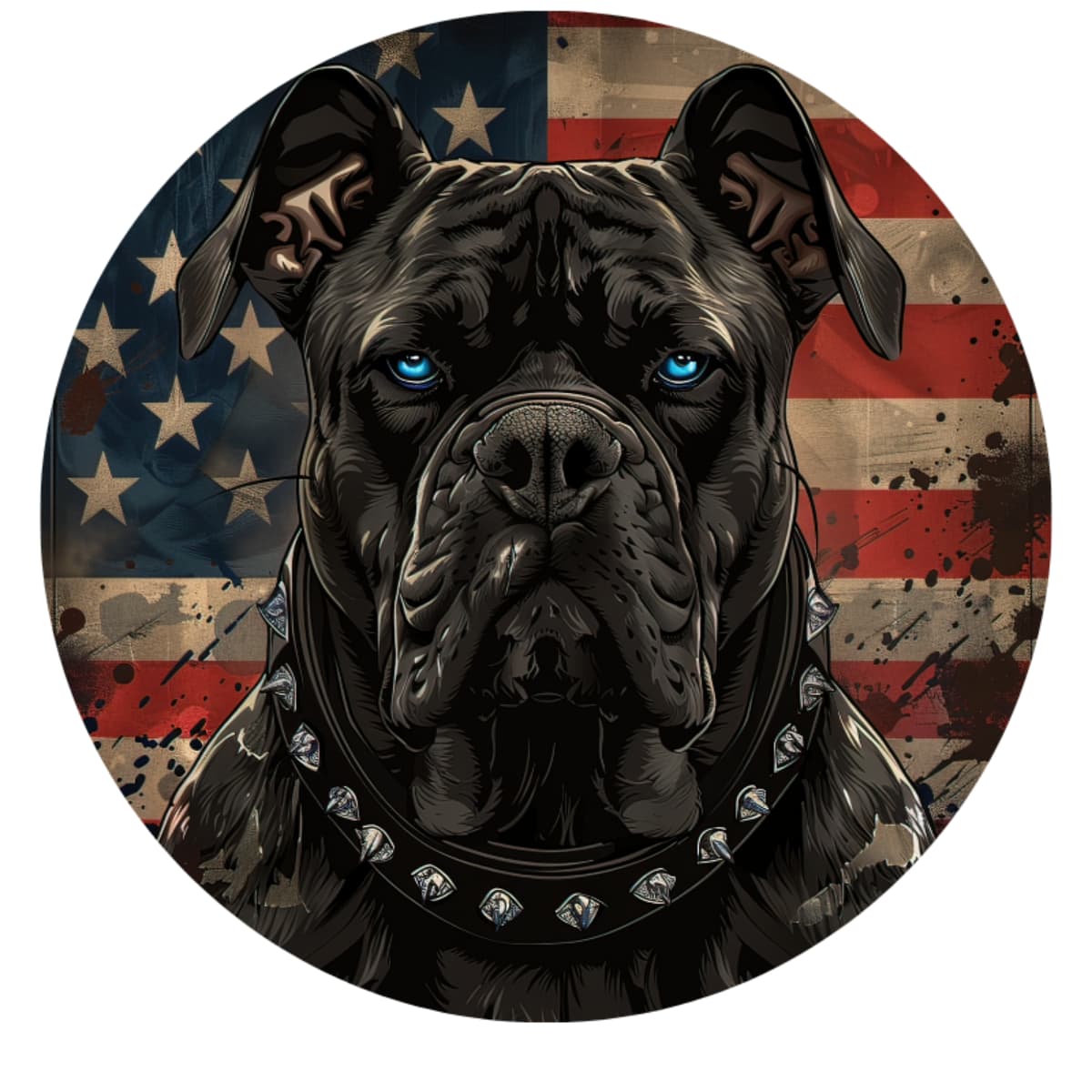 Midnight Sentry Flag Vista Spare Tire Cover