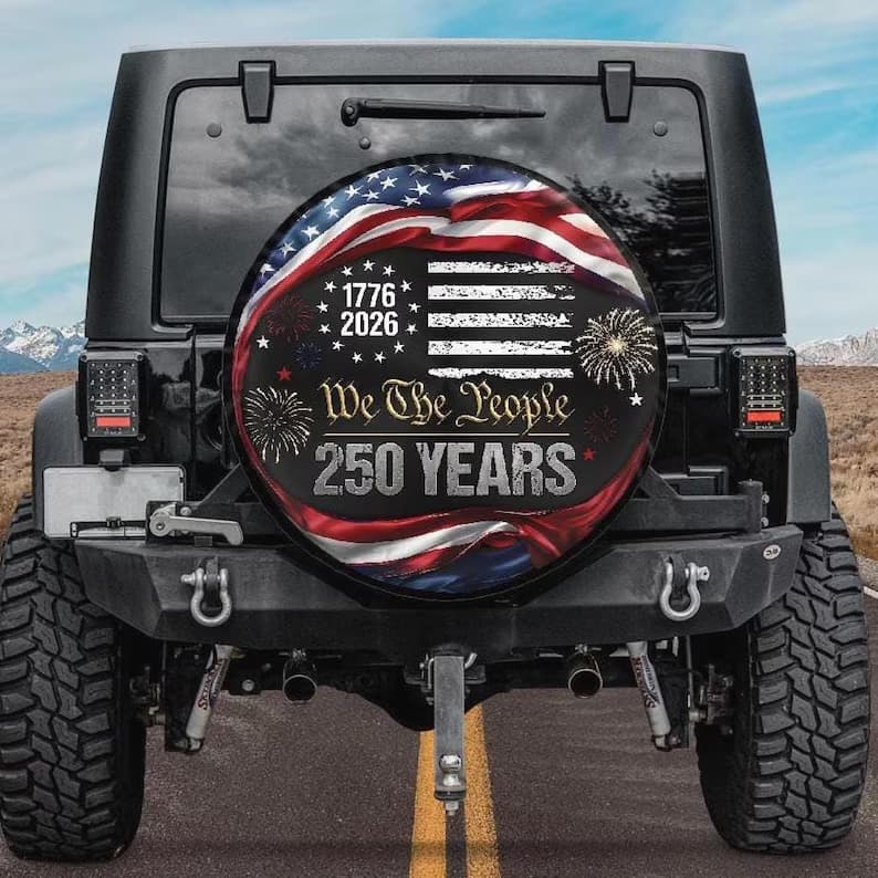 We The People Spare Tire Cover - 250th Anniversary 1776-2026