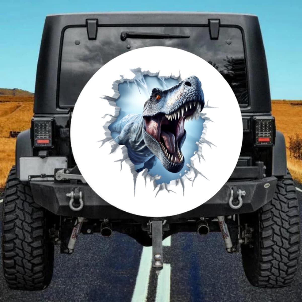 The Beast Unleashed 3D Rip-Out T-Rex Spare Tire Cover