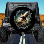 Off-Road Adventurer Favorite 3D Blue Dinosaur Island Sunrise Tire Cover