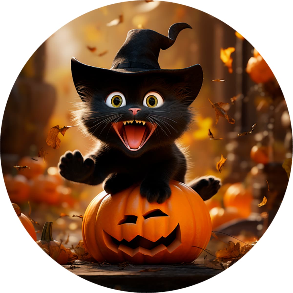 The Pumpkin Party Starter Spare Tire Cover