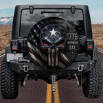 Tactical 1776 Independence Day Flag Spare Tire Cover