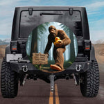 Bigfoot Holding Rubber Duck Spare Tire Cover for Jeep Wrangler & Bronco