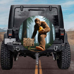 Bigfoot Holding Rubber Duck Spare Tire Cover for Jeep Wrangler & Bronco