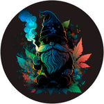 Mystic Forest Gnome Spare Tire Cover - Moody Smoke & Leaf Art