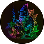 Glowing Wizard Gnome with Herbal Leaves Custom Spare Tire Cover