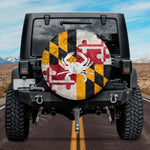 The Maryland Pride Patriotic US & State Flag Crab Spare Tire Cover