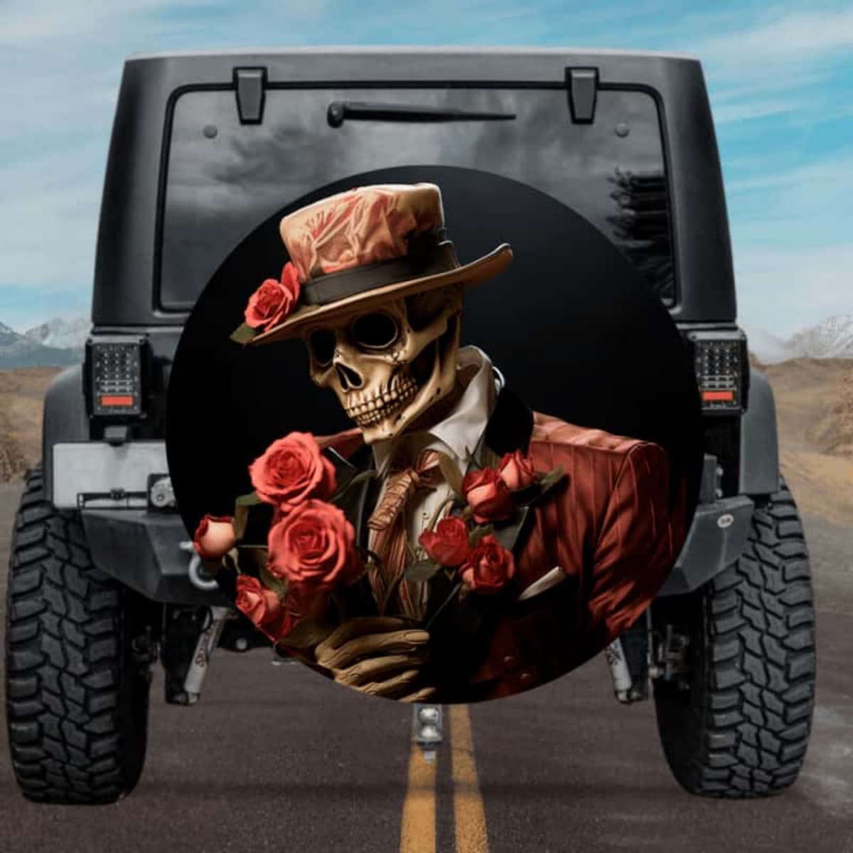 Romantic Reaper Spare Tire Cover
