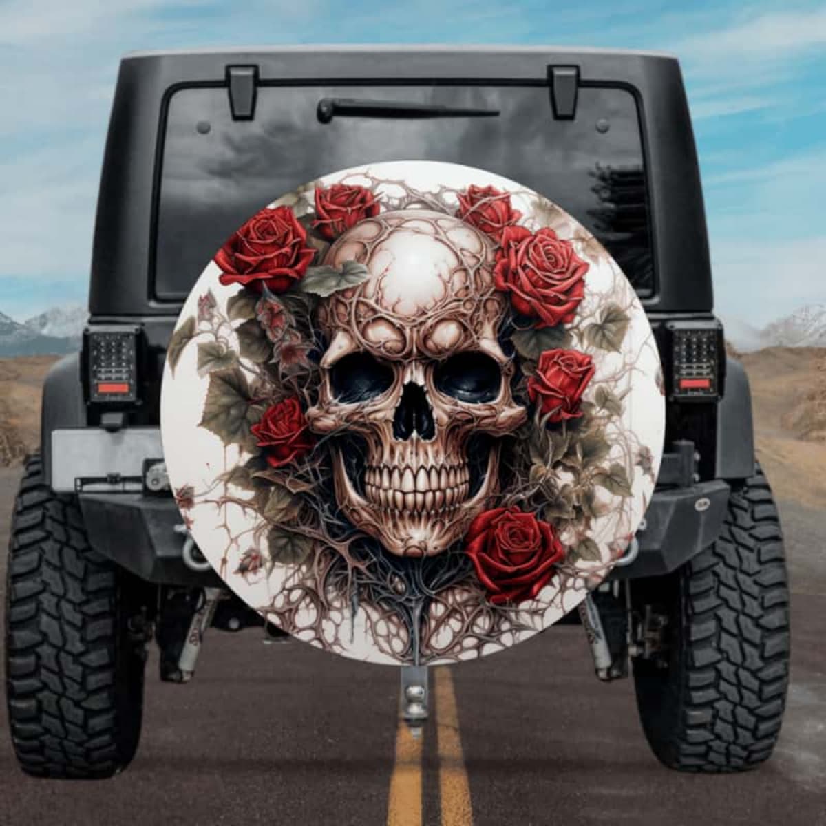 Blooming Reaper Spare Tire Cover
