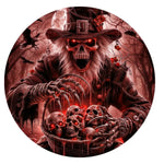 Detailed Horror Skull Collector Spare Tire Cover