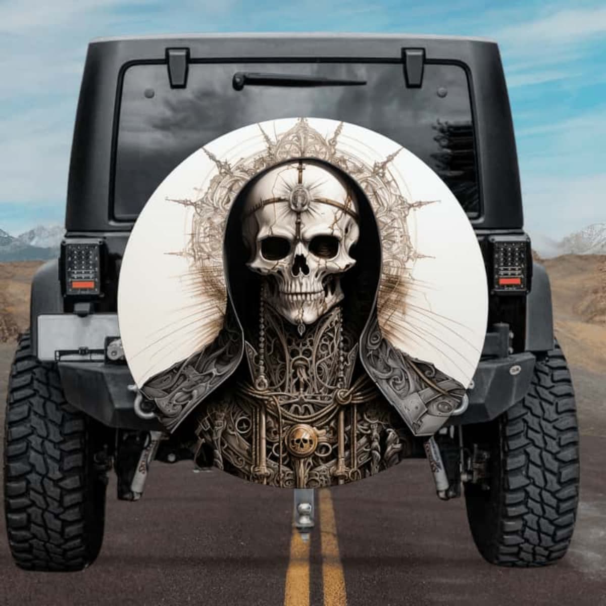 Clergy Bones Spare Tire Cover