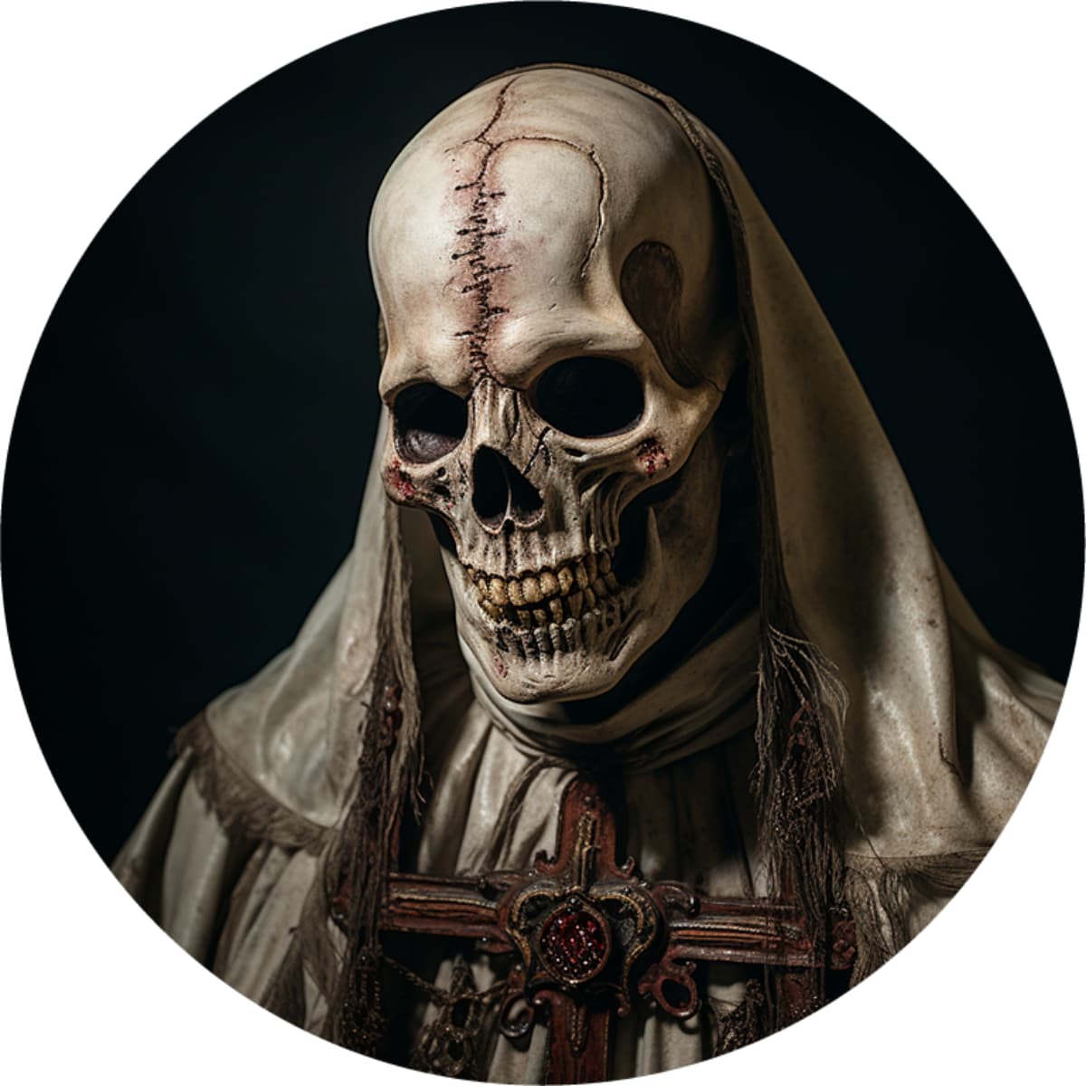 Bone Cross Spare Tire Cover