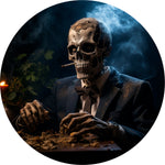 Suit Skull Smoker Spare Tire Cover