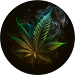Vibrant Herb Leaf Spare Tire Cover