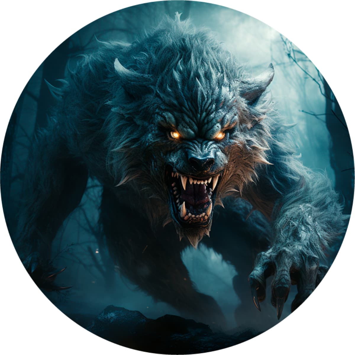 The "Midnight Lycan" Alpha Werewolf Spare Tire Cover