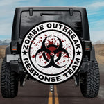 Zombie Outbreak (Bio Hazard Blood Splatter) Spare Tire Cover