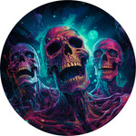 Zombie Rated Cosmos: Screaming Skull Spare Tire Cover