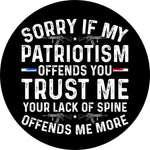 2nd Amendment Rifle Silhouette Spare Tire Cover