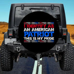 I Identify As An American Patriot Funny Spare Tire Cover