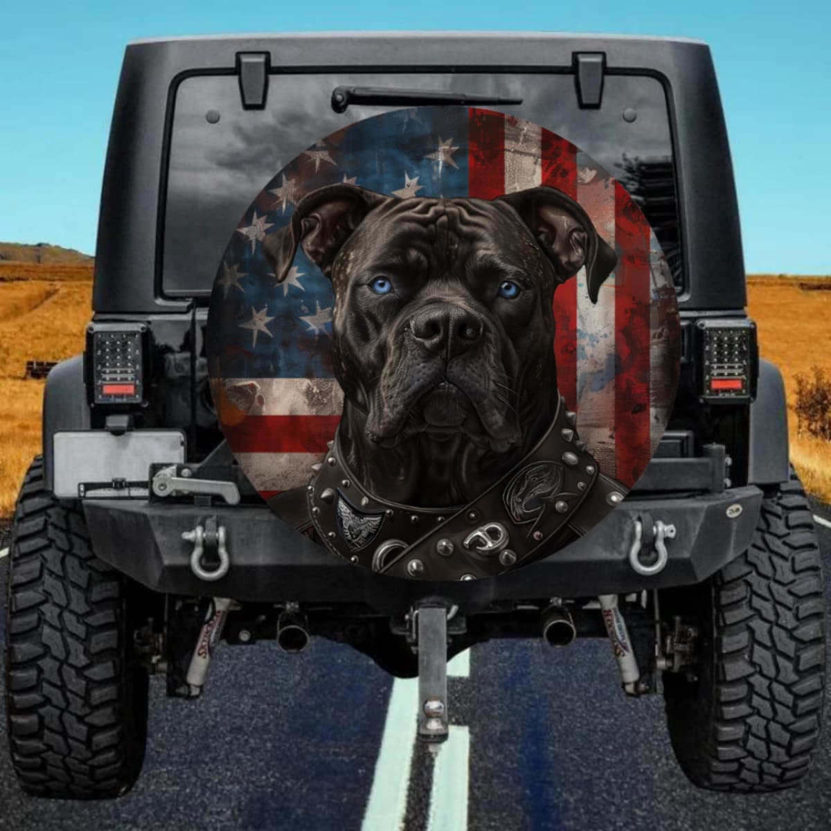 The Azure Defender Badge Spare Tire Cover