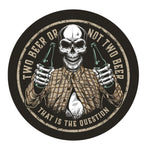 Funny Beer Spare Tire Cover - Two Beer Or Not Two Beer Skull Art