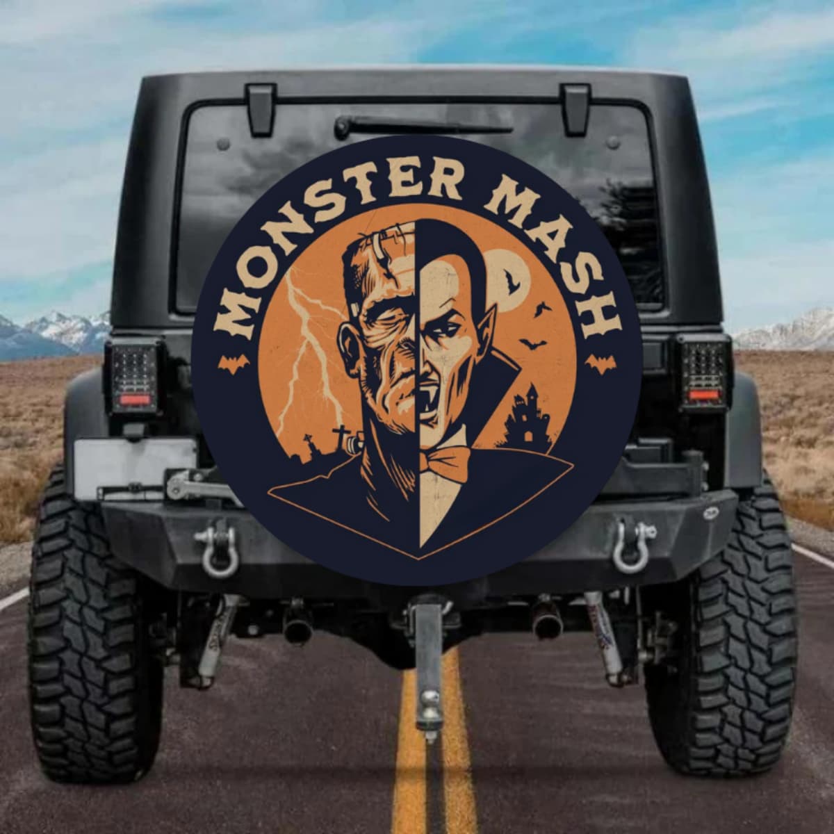 The Graveyard Smash Spare Tire Cover