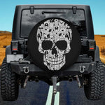 Dog Lover Skeleton Mosaic Spare Tire Cover