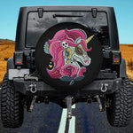 Sugar Skull Unicorn Spare Tire Cover