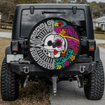 The Aztec Skull Spare Tire Cover