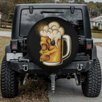 Beer Mug Skeleton Spare Tire Cover