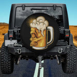 Beer Mug Skeleton Spare Tire Cover