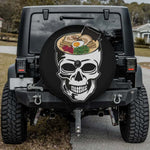 Vivid Ramen Skull Spare Tire Cover