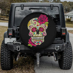 Classic Sugar Skull Spare Tire Cover