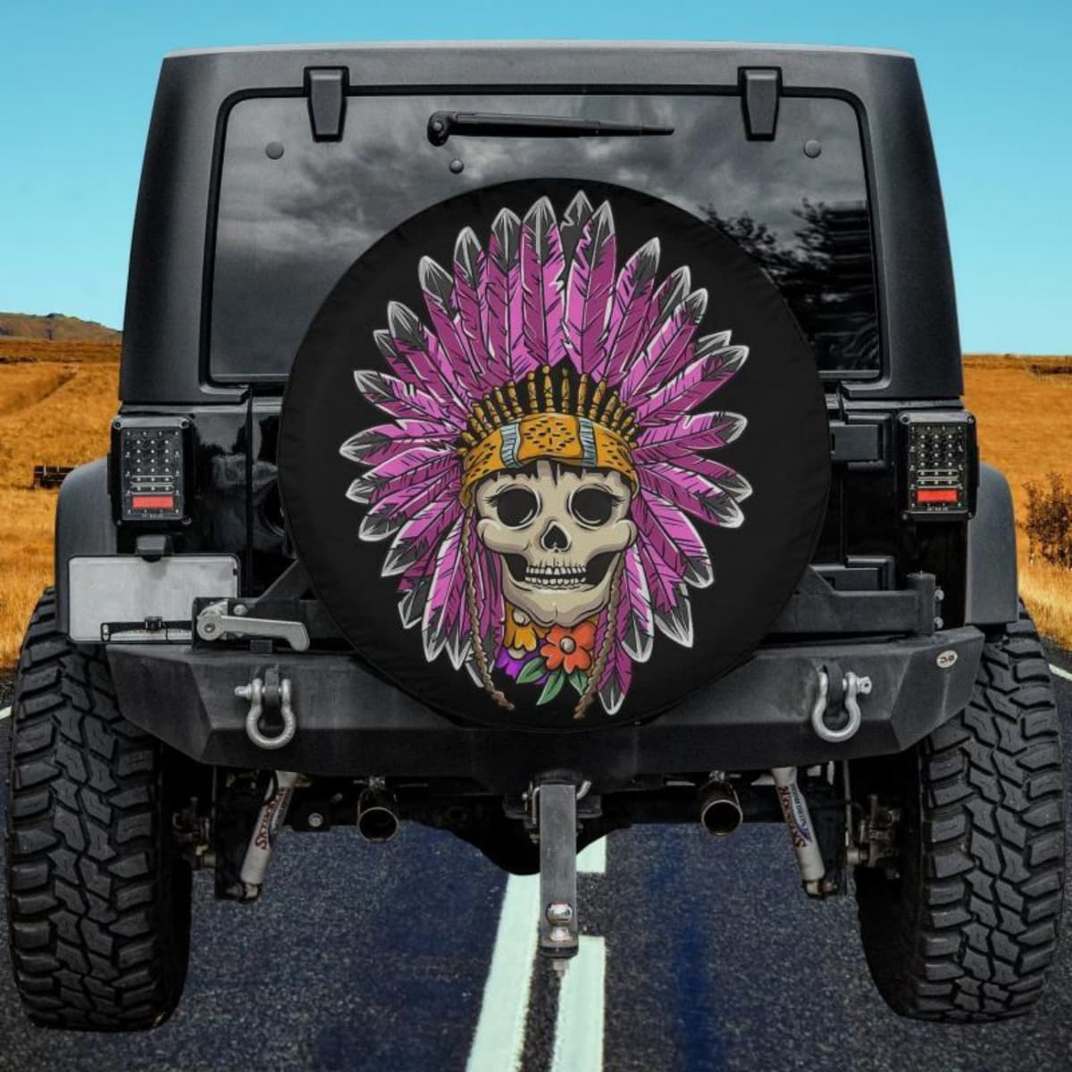 Purple Headdress Heritage Spare Tire Cover