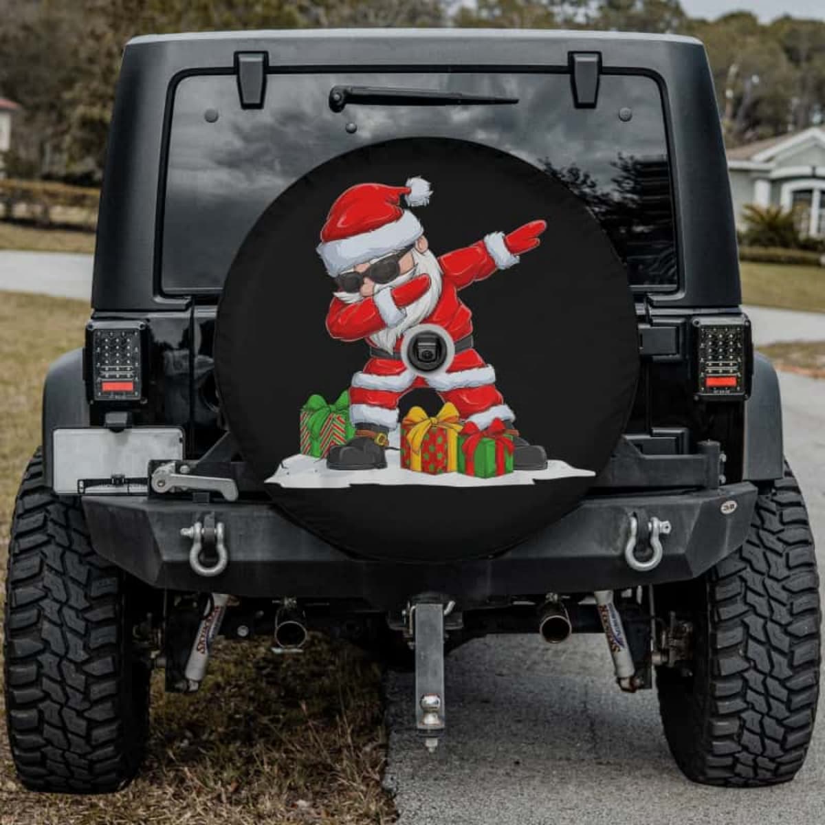The Dabbing St. Nick Spare Tire Cover