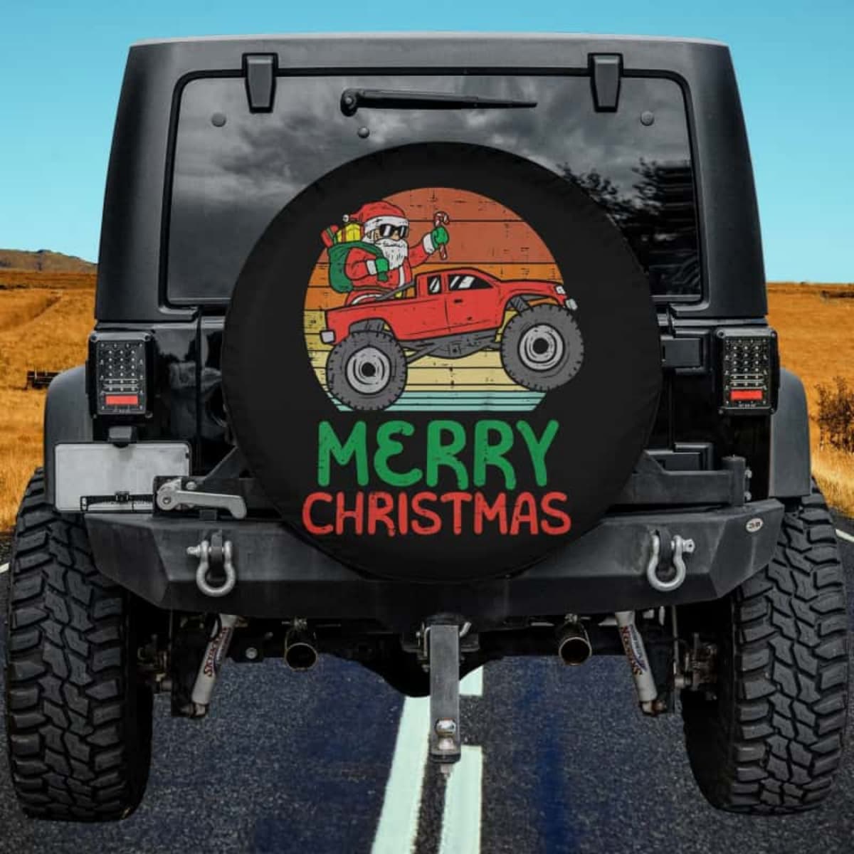 The Monster Truck Merry-Maker Spare Tire Cover